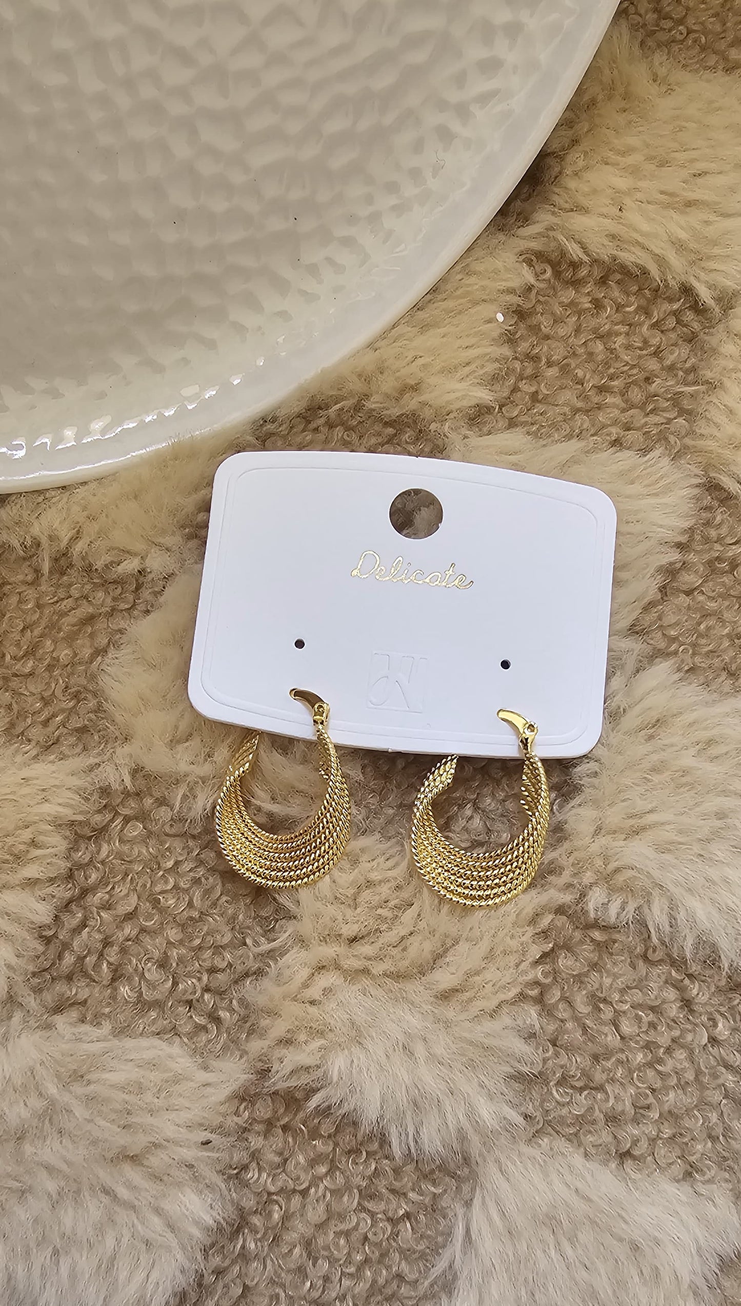CELESTIAL GOLD HOOP EARRINGS