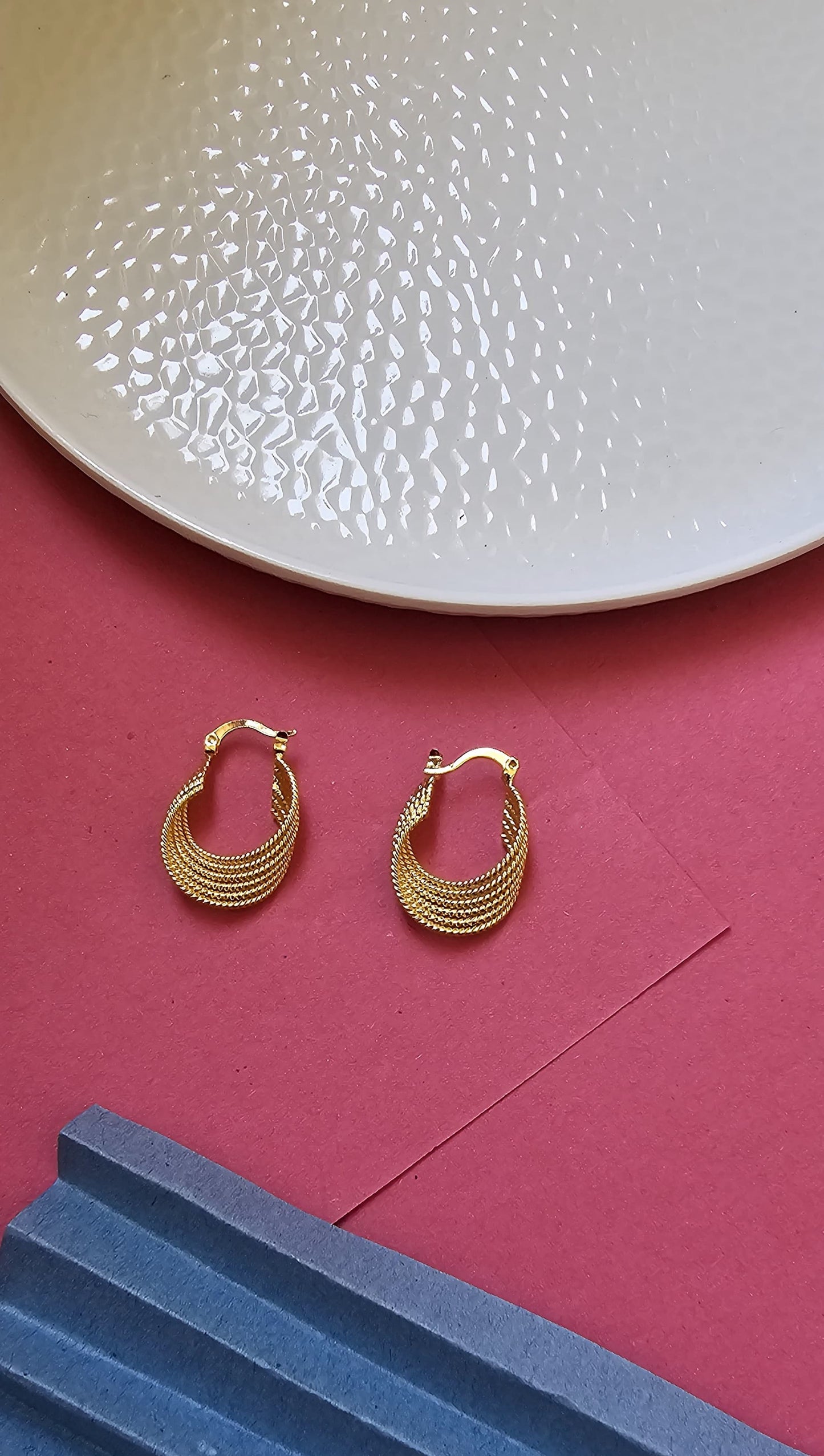 CELESTIAL GOLD HOOP EARRINGS