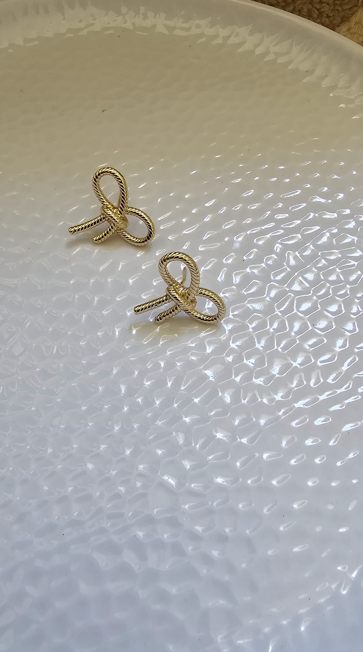 BLING BLOGGER BOW EARRINGS