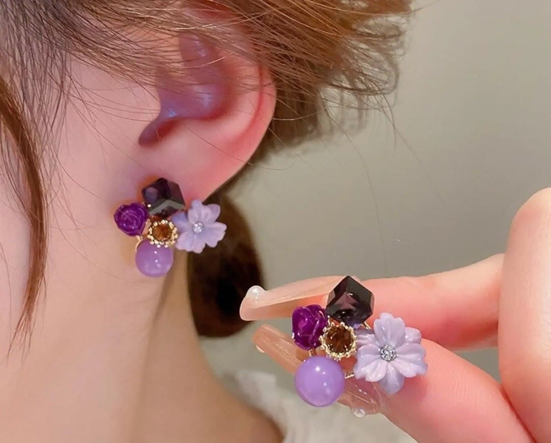 Princess purple stud