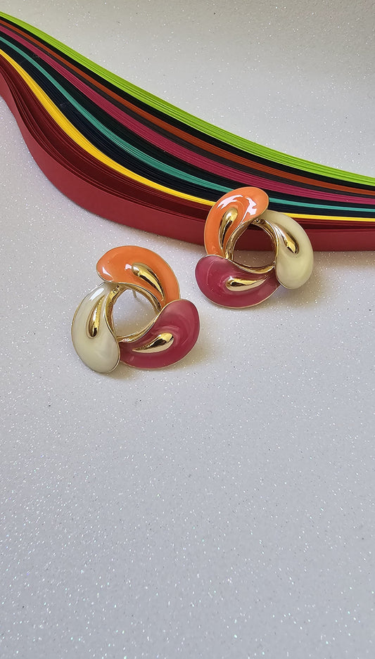 COLOURFUL STUD EARRINGS