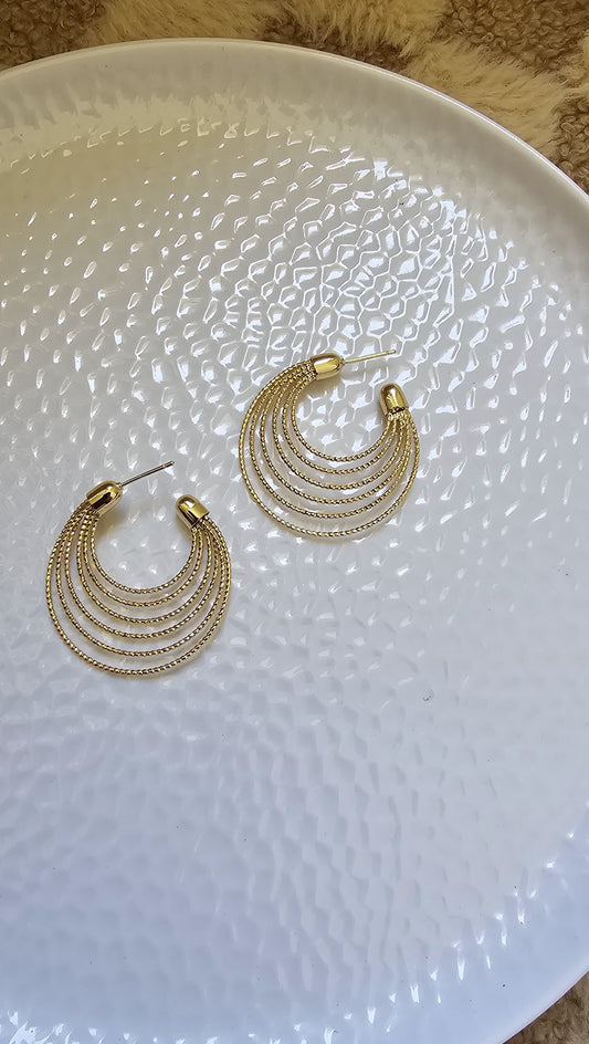 MULTI LAYERED HOOP EARRINGS