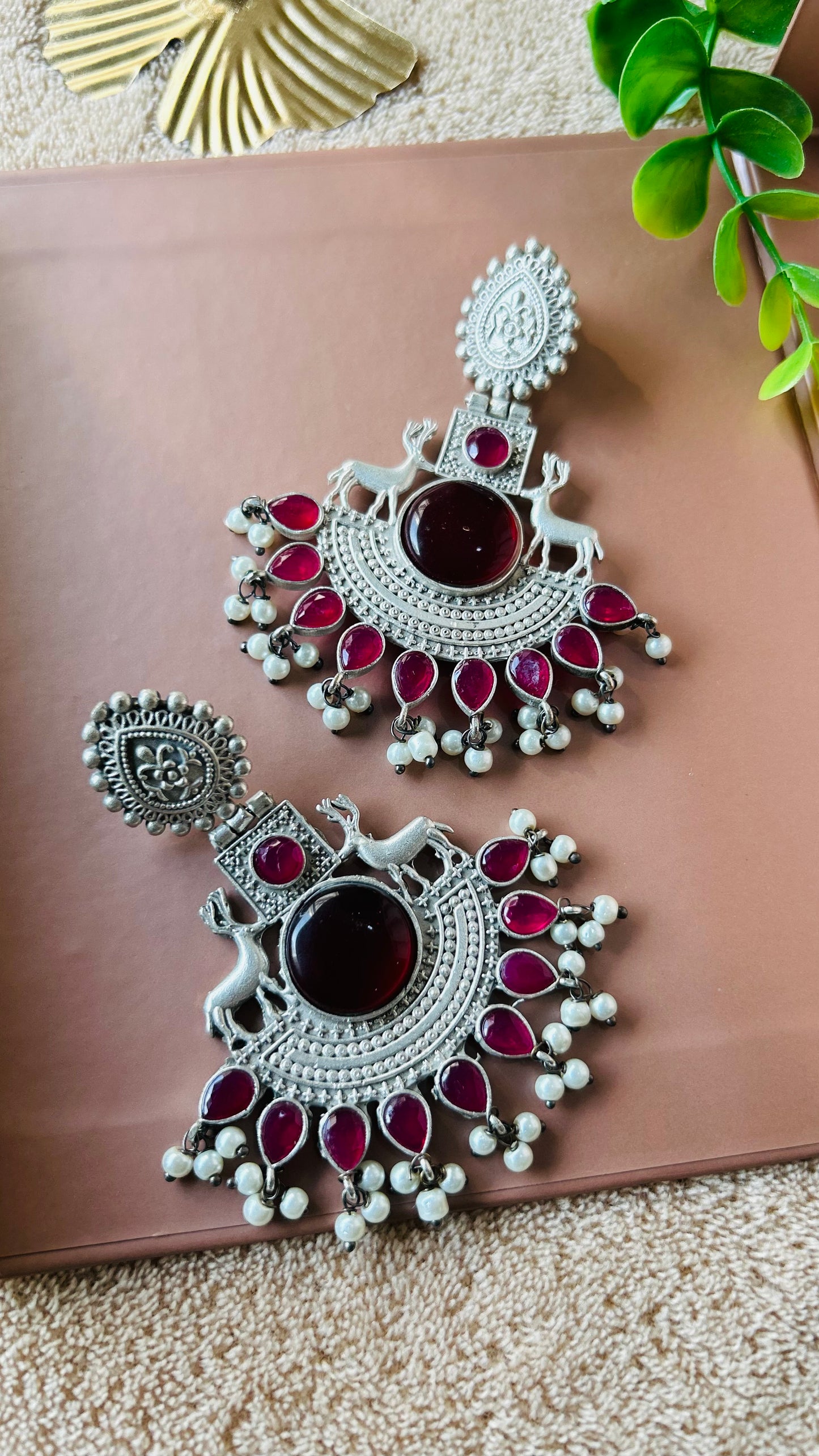 Ziya chandbali earrings
