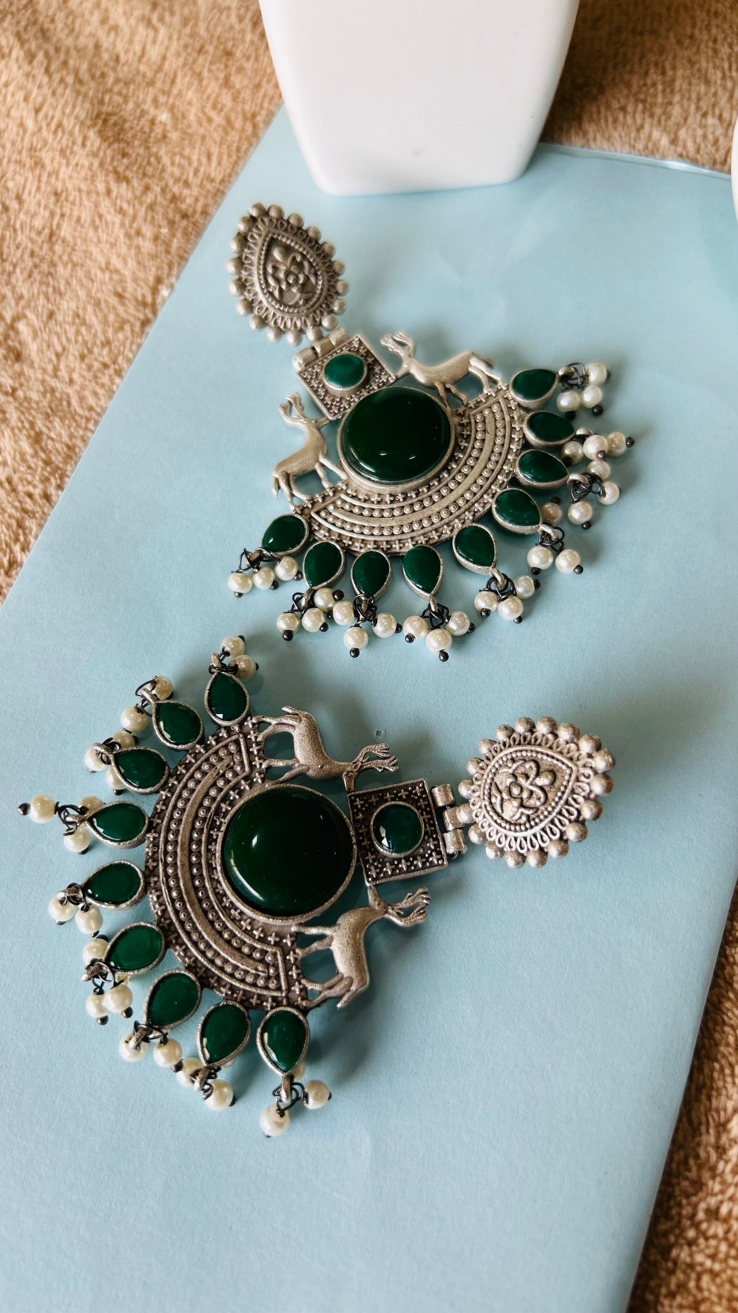 Prakriti chandbali earrings