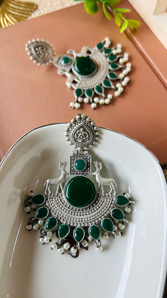 Prakriti chandbali earrings