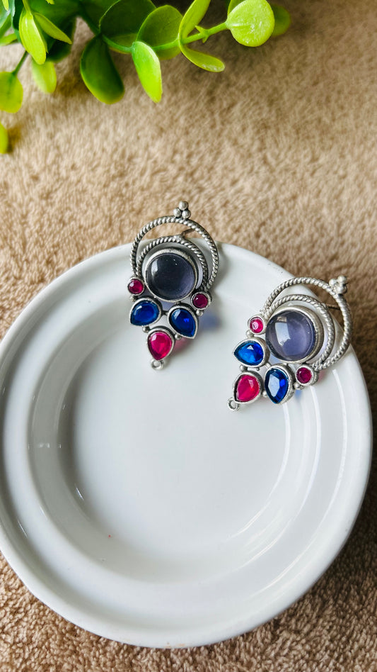 RUBI STUD EARRINGS