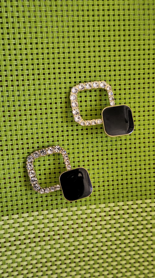 SQUARE SHAPE DROP EARRINGS