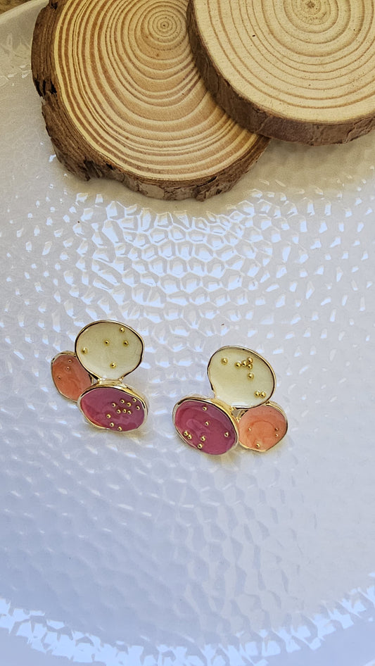 MULTICOLOUR STUD EARRINGS